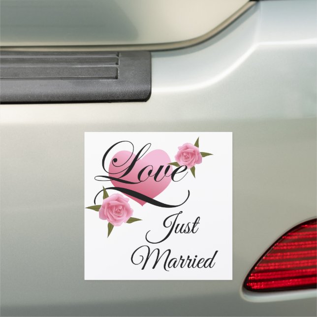 Wedding Just Married Car Magnet (In Situ)