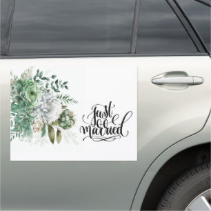 Wedding Just Married Car Magnet