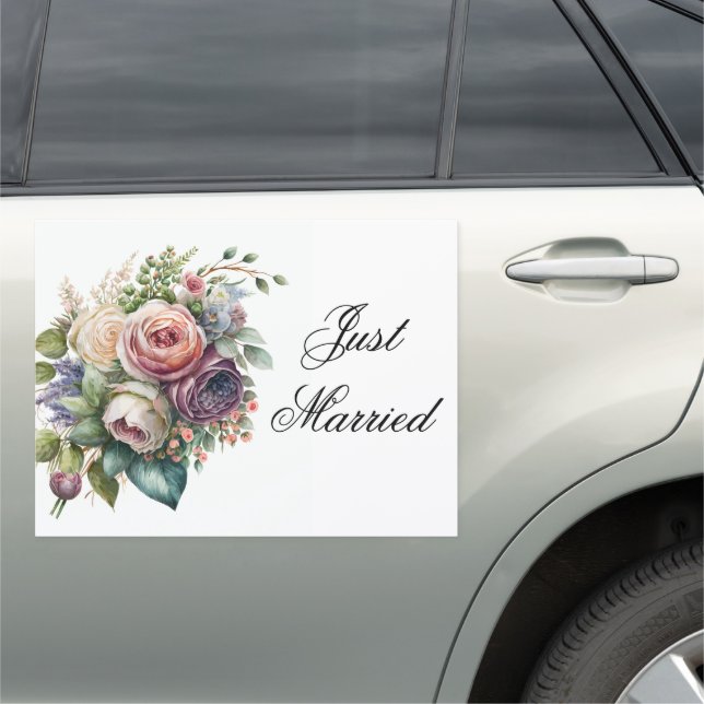 Wedding Just Married Car Magnet (In Situ)
