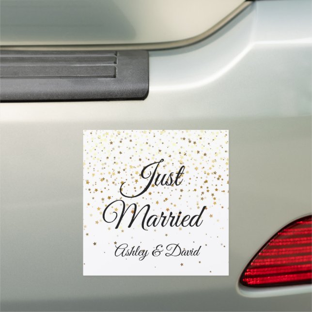 Wedding Just Married Car Magnet (In Situ)