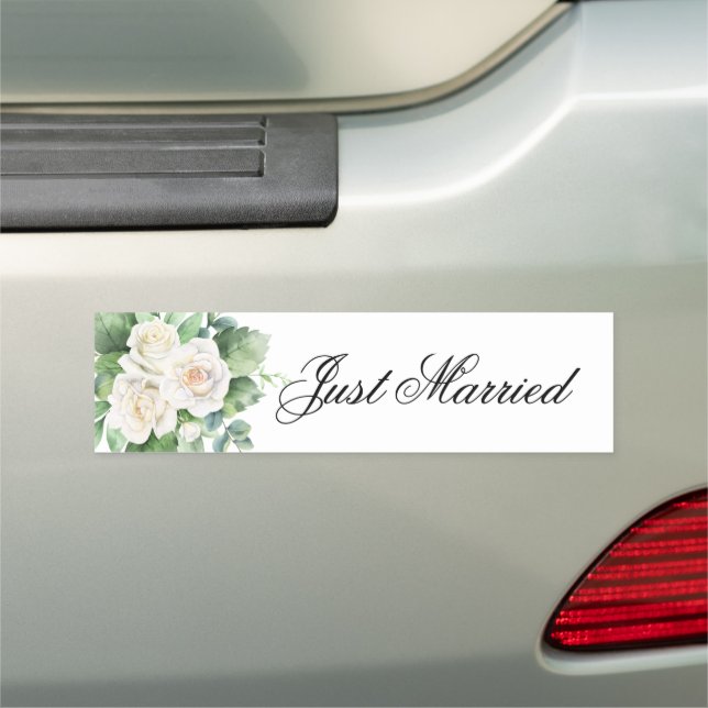 Wedding Just Married Car Magnet (In Situ)