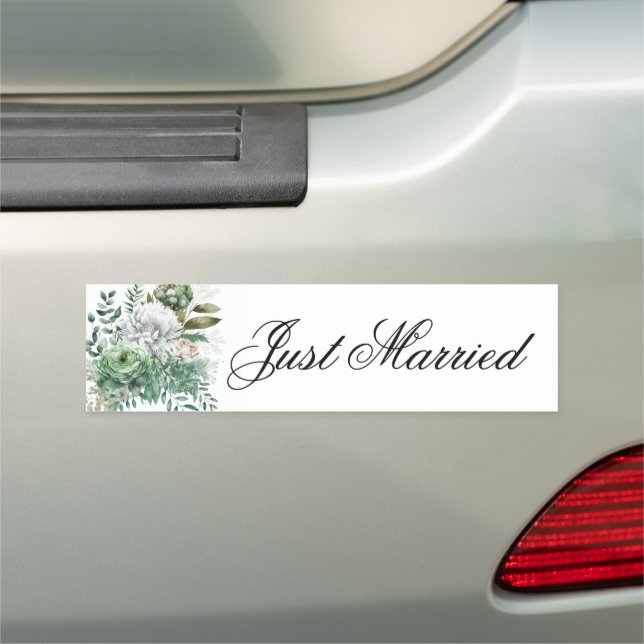 Wedding Just Married Car Magnet (In Situ)