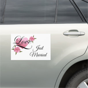 Wedding Just Married Car Magnet