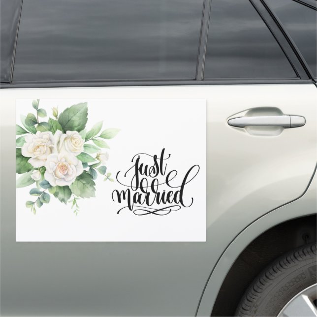 Wedding Just Married Car Magnet (In Situ)