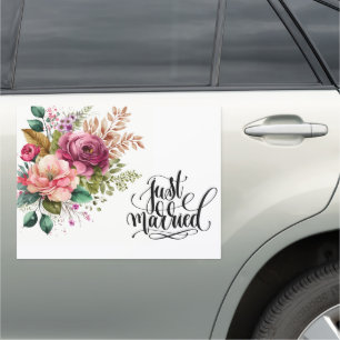 Wedding Just Married Car Magnet