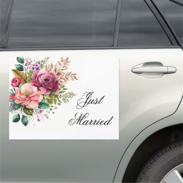 Wedding Just Married Car Magnet (In Situ)