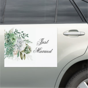Wedding Just Married Car Magnet