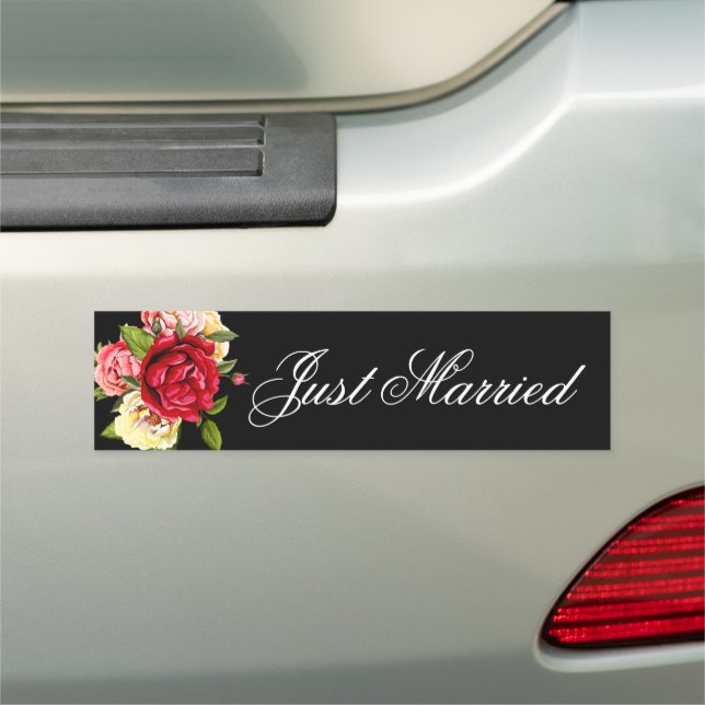 Wedding Just Married Car Magnet (In Situ)