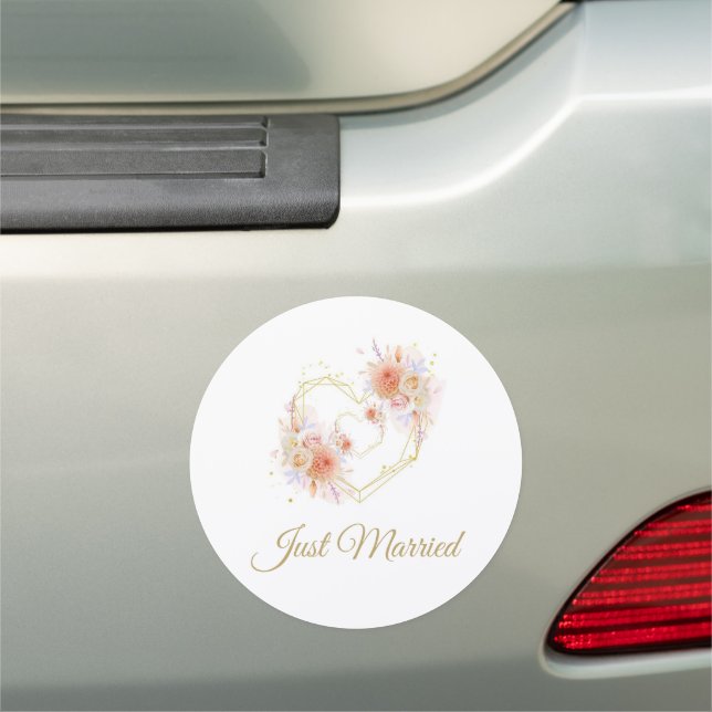 Wedding Just Married Car Magnet (In Situ)