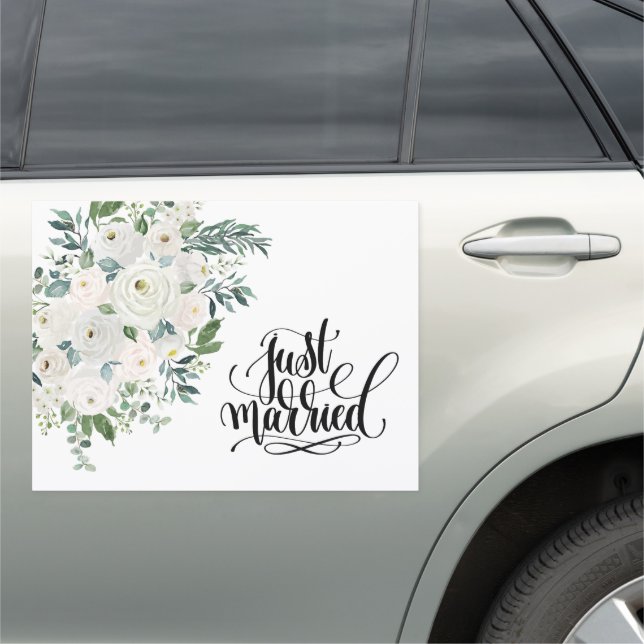 Wedding Just Married Car Magnet (In Situ)