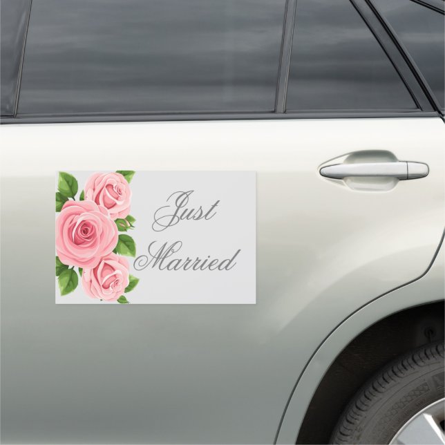 Wedding Just Married Car Magnet (In Situ)