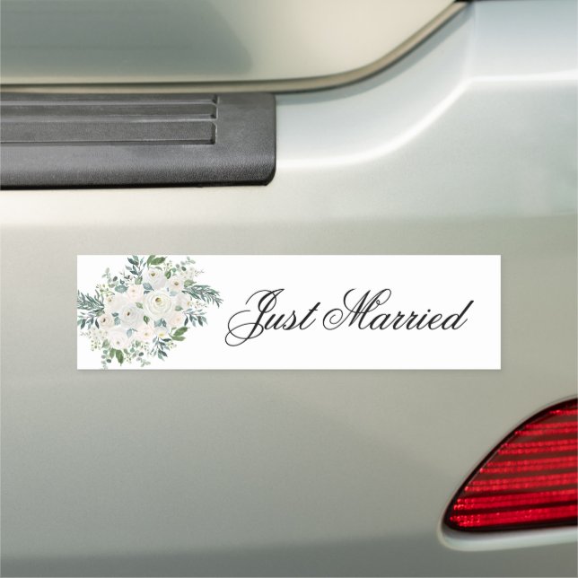 Wedding Just Married Car Magnet (In Situ)