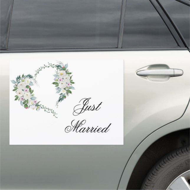 Wedding Just Married Car Magnet (In Situ)