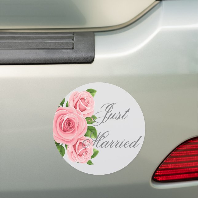 Wedding Just Married Car Magnet (In Situ)