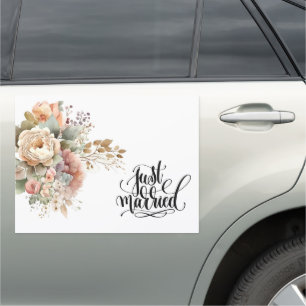 Wedding Just Married Car Magnet
