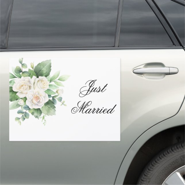 Wedding Just Married Car Magnet (In Situ)