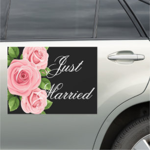 Wedding Just Married Car Magnet