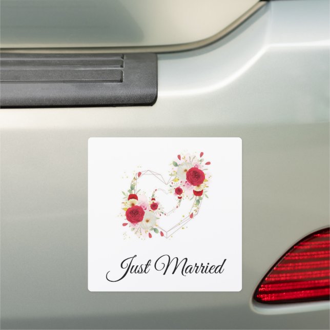 Wedding Just Married Car Magnet (In Situ)