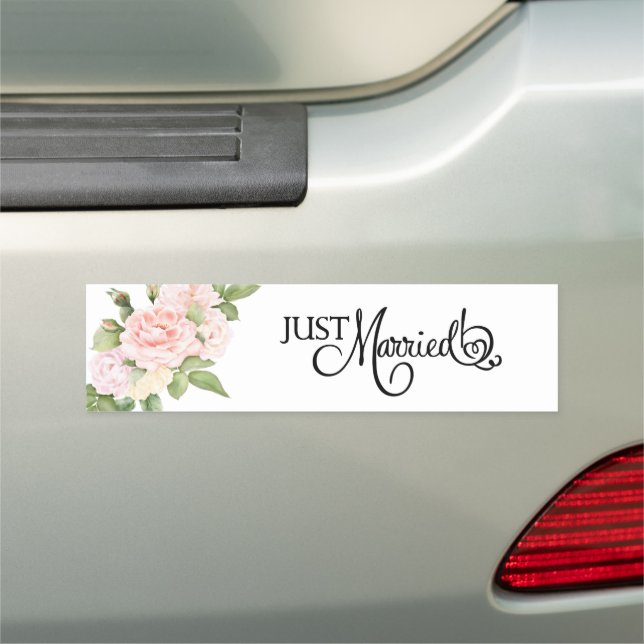 Wedding Just Married Car Magnet (In Situ)
