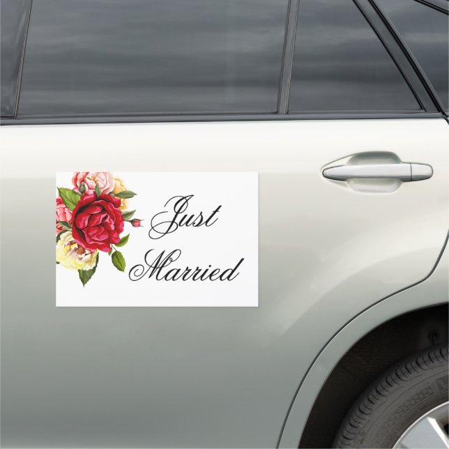 Wedding Just Married Car Magnet (In Situ)