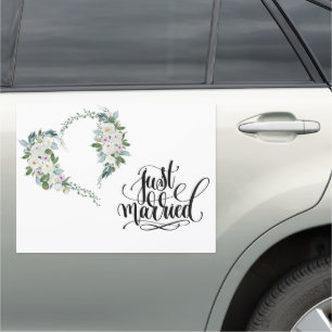 Wedding Just Married Car Magnet