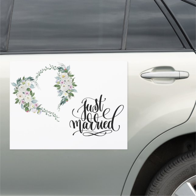 Wedding Just Married Car Magnet (In Situ)