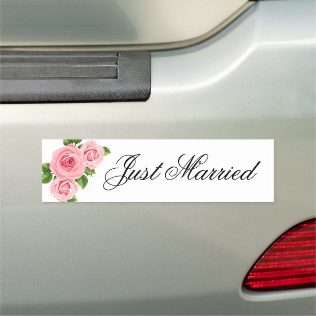 Wedding Just Married Car Magnet (In Situ)