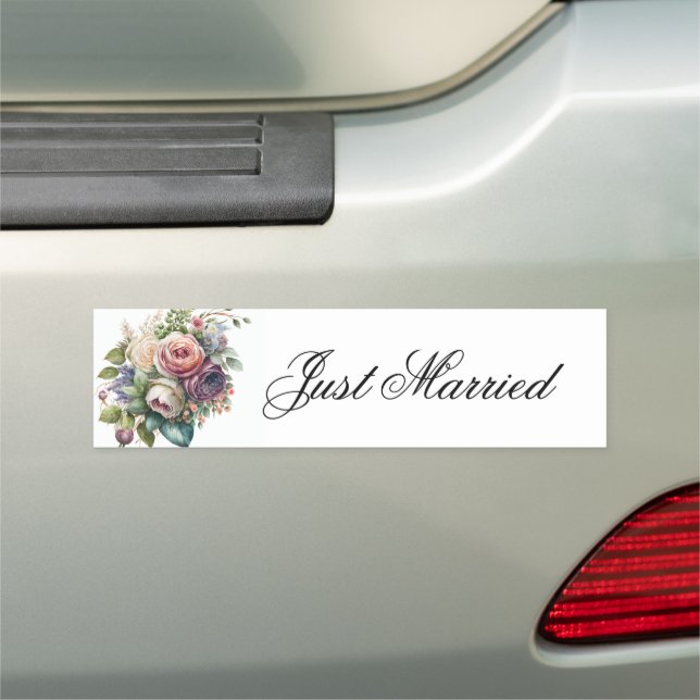 Wedding Just Married Car Magnet (In Situ)
