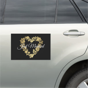Wedding Just Married Car Magnet