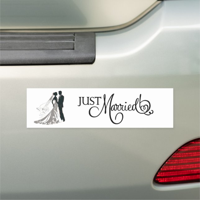 Wedding Just Married Car Magnet (In Situ)