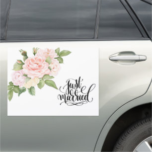 Wedding Just Married Car Magnet