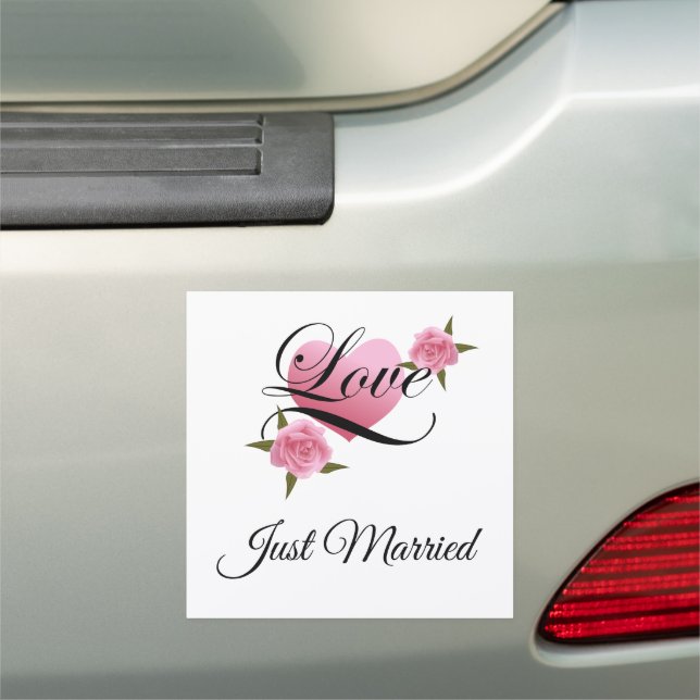 Wedding Just Married Car Magnet (In Situ)