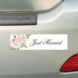 Wedding Just Married Car Magnet