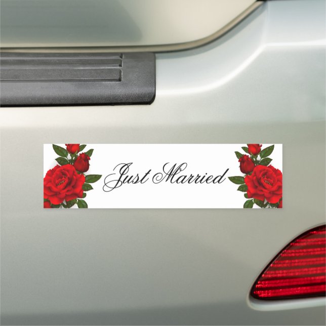 Wedding Just Married Car Magnet (In Situ)