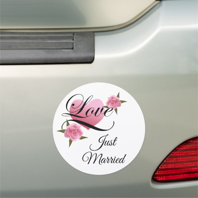 Wedding Just Married Car Magnet (In Situ)