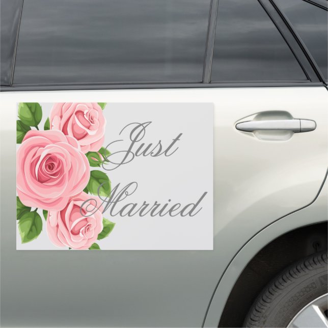 Wedding Just Married Car Magnet (In Situ)