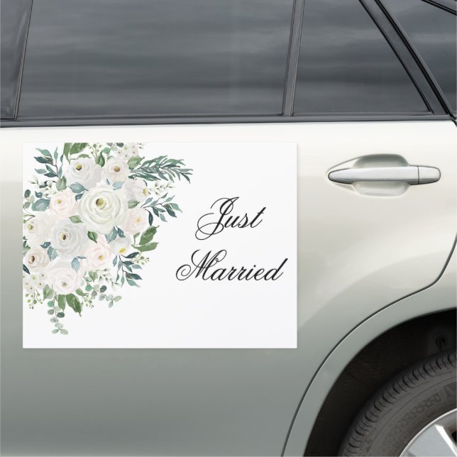 Wedding Just Married Car Magnet (In Situ)