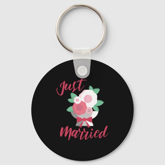 Wedding Just Married Keychain (Front)