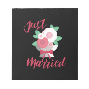 Wedding Just Married Notepad