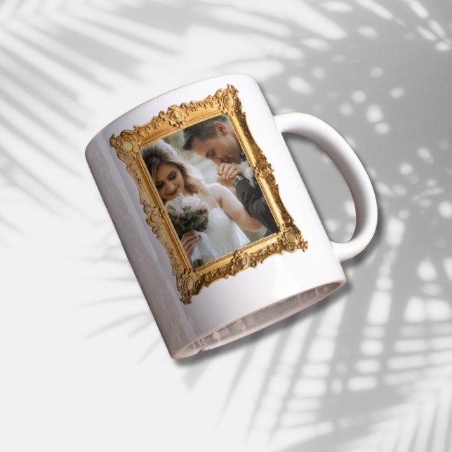 Wedding Keepsake Gift Mug- Custom Photo Giant Coffee Mug (Couples Wedding Gift - Custom Photo and Name)