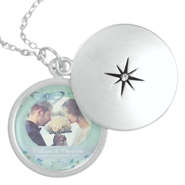 Wedding Keepsake Locket Necklace (Front)