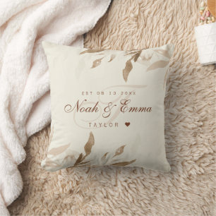 Wedding Keepsake Pillow with Date