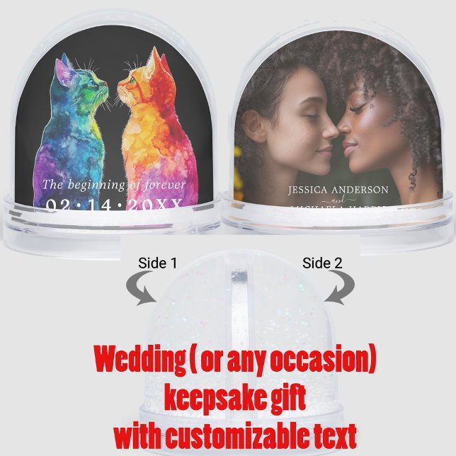 Wedding keepsake Purrfectly Yours: A Rainbow Love Snow Globe (Wedding keepsake Purrfectly Yours: A Rainbow Love Snow Globes)