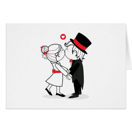 wedding kiss cards (Front Horizontal)