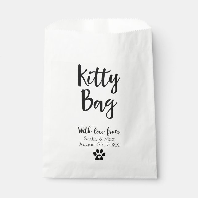 Wedding Kitty Treat Favor Bags (Front)