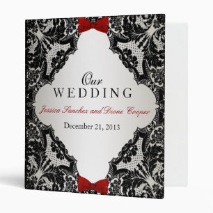 Wedding Lace and Bow Binder