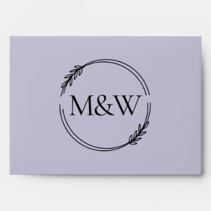 Wedding Lavender Lilac Invitation Color Palette Envelope