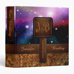 Wedding Leather Look Galaxy Binder