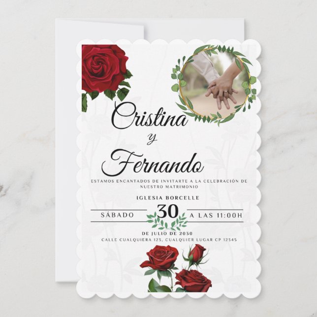 wedding letter invitation (Front)