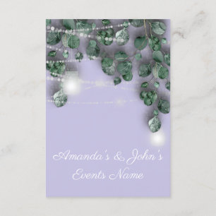 Wedding Lights Jars Rustic Green Lavender Woodland Invitation